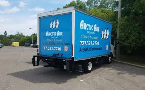 arctic air custom box truck wrap